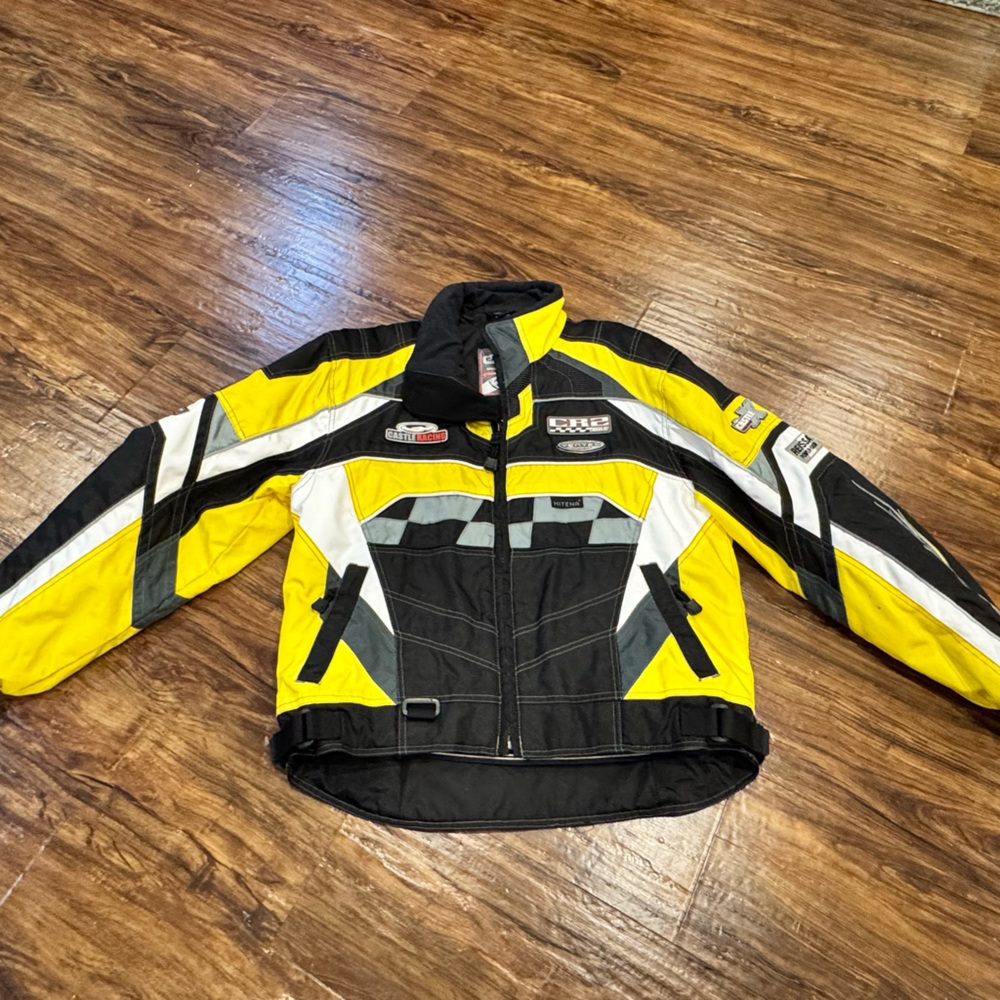 Castle Racing Yellow and Black Racing Jacket